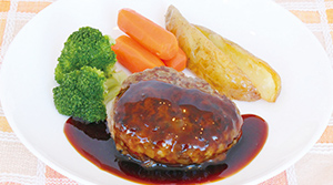 黒酢ソースのハンバーグ