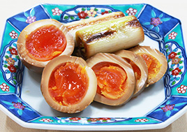 半熟卵の溜しょうゆ漬け