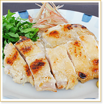 鶏もも肉の塩糀焼き