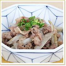 牛肉とごぼうの塩しぐれ煮