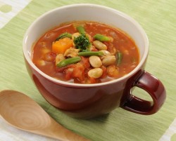 大豆入りミネストローネ