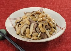 大豆ときのこの中華炒め