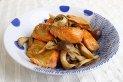 鮭ときのこのバターしょうゆ焼き