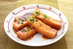 厚揚げの甘しょうゆ煮