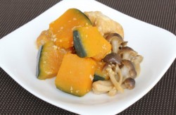 あま酒で！かぼちゃと厚揚げの煮物