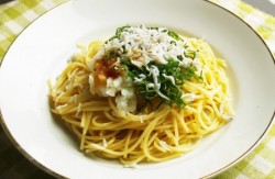 しらすおろしのだし炊きパスタ