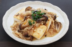 豆腐ステーキのきのこあんかけ