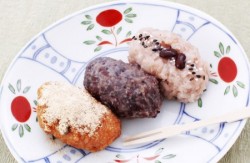 あま酒あんで作る「赤飯おはぎ」