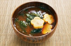 乾物だけで！あおさのみそ汁