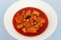 鶏肉と雑穀のトマト煮込み