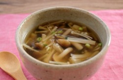 たっぷりきのこのスープ