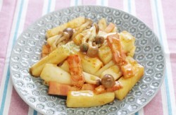 長芋とベーコンのバター炒め