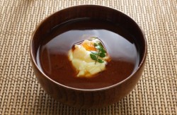 温泉卵のみそ汁