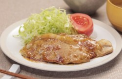 豚の黒酢生姜焼き