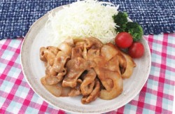 豚バラ肉のみそマヨしょうが焼き